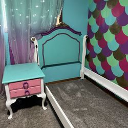 Twin Bed Frame And Nightstand