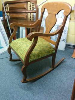 Golden oak Rock chair