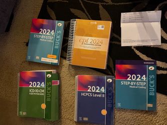 Bucks 2024 5 piece Medical Coding complete book set