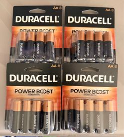Duracell AA Batteries Power Boost 4-Pack (8 ct each)