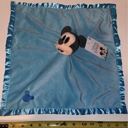 New Disney Baby Mickey Lovey Velvety Super Soft Security Blanket