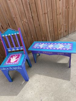 Bench and chair