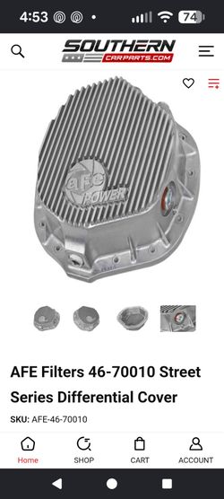 AFE differential aluminum cover