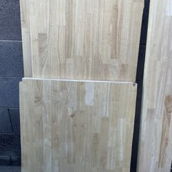 Solid Wood Butcher Block Shelf