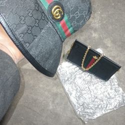 Gucci Leather Ophidia Small Shoulder Bag 'Black'W/ black green, red crossbody Gucci bag