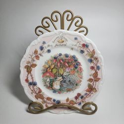 Royal Doulton Autumn The Afternoon Tea Plate by Brambly Hedge.