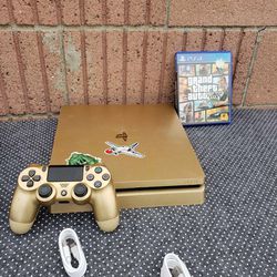 Gold PS4 Slim 1,000GB with 1 Gold controller $200! Or with 1 Game is $220! Or Combo Deal all $300! All work 100%