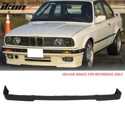Fits 84-92 BMW E30 3-Series M-Tech Front Bumper Lip PU Rough Textured Surface