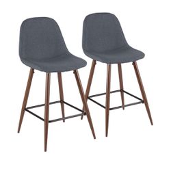 Bar Stools Set of 2, Counter Height Chairs, Bar Stools for Kitchen Island 18in x 16in