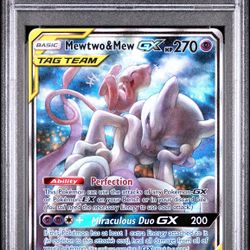 PSA 10 Mewtwo & Mew GX #SM191 Pokemon Promo