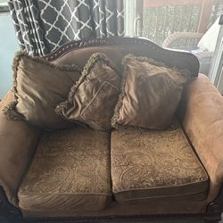 Brown Loveseat