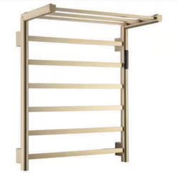 New Heated Towel Racks for Bathroom, Hot Towel Warmer 5 Bars with 24hr Timer Stainless Steel Wall Mounted Electric Towel Warmers