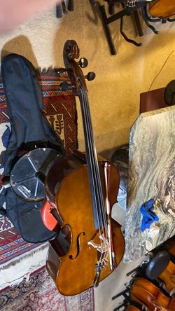 4/4 Cello Solid Flamed Premium