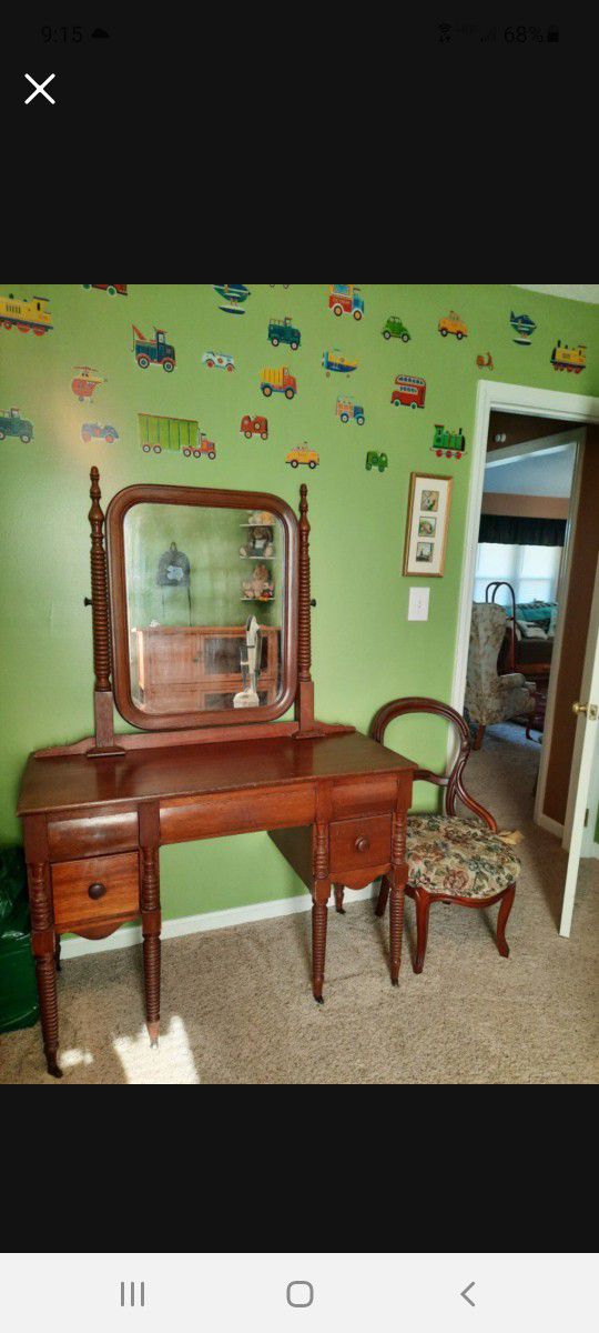 Antique Vanity ( Chair Not Included)