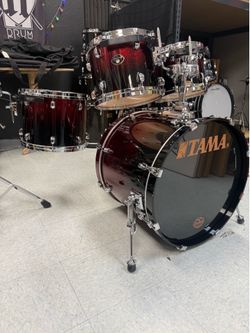 Tama Starclassic 5pc Red To Black Sparkle Lacquer