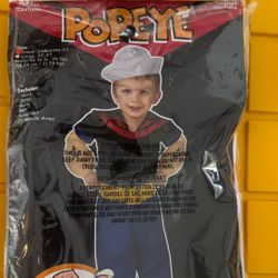 Popeye toddler Costume 24m - 2T