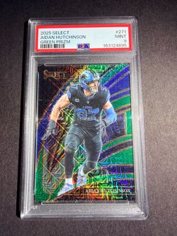 2025 Select Aidan Hutchinson Green Prizm PSA 9