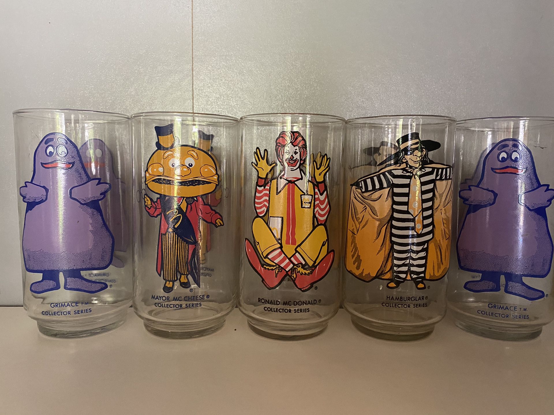 McDonalds Collectible 1977 drinking glasses NEW