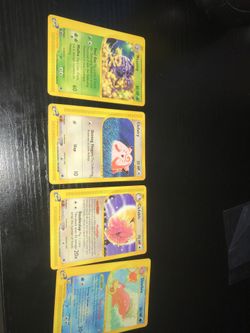 4 e series Pokémon cards