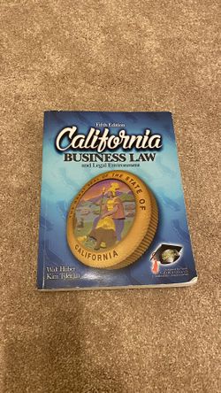California Business Law Fifth Edition