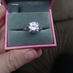 Sterling silver Diamond Moistenite  3kt Sizes 10