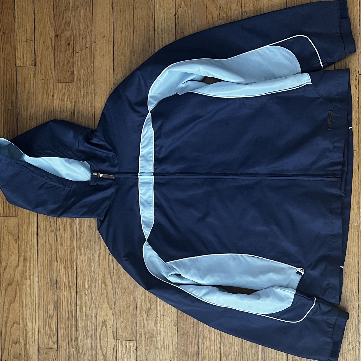 Light/navy Blue windbreaker!!