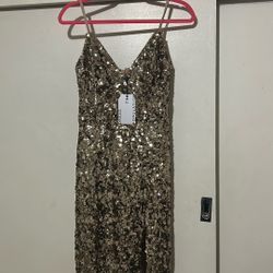Gorgeous Gold Sequin Dress