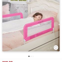 Dream On Me Pink Felix Bed Rail Toddler Rail