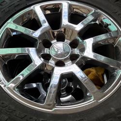 Rines 20s Originales GMC Sierra Danali Silverado Tahoe Yukón Llantas Aguantan Y Rines En Muy Buenas Condiciones 