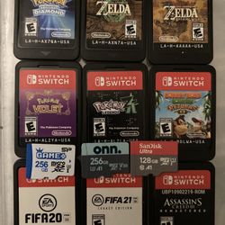 Nintendo switch games an Msd card