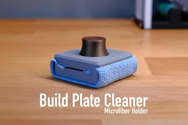 3D Printer Build Plate Cleaner Tool Microfiber Scrubber