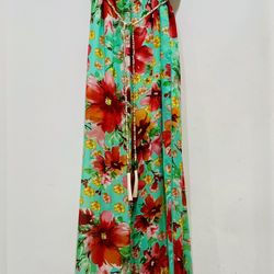 Papaya Short Skirt and Maxi Strapless Dress.