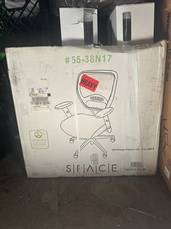 SPACE Black Office Chair (unbuilt)