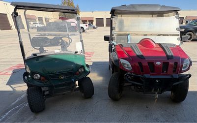 2 Gas Powered Golf Carts