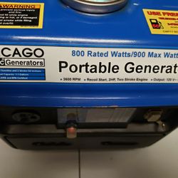 Used Once Chicago 800 Watt 2 Stroke Generator