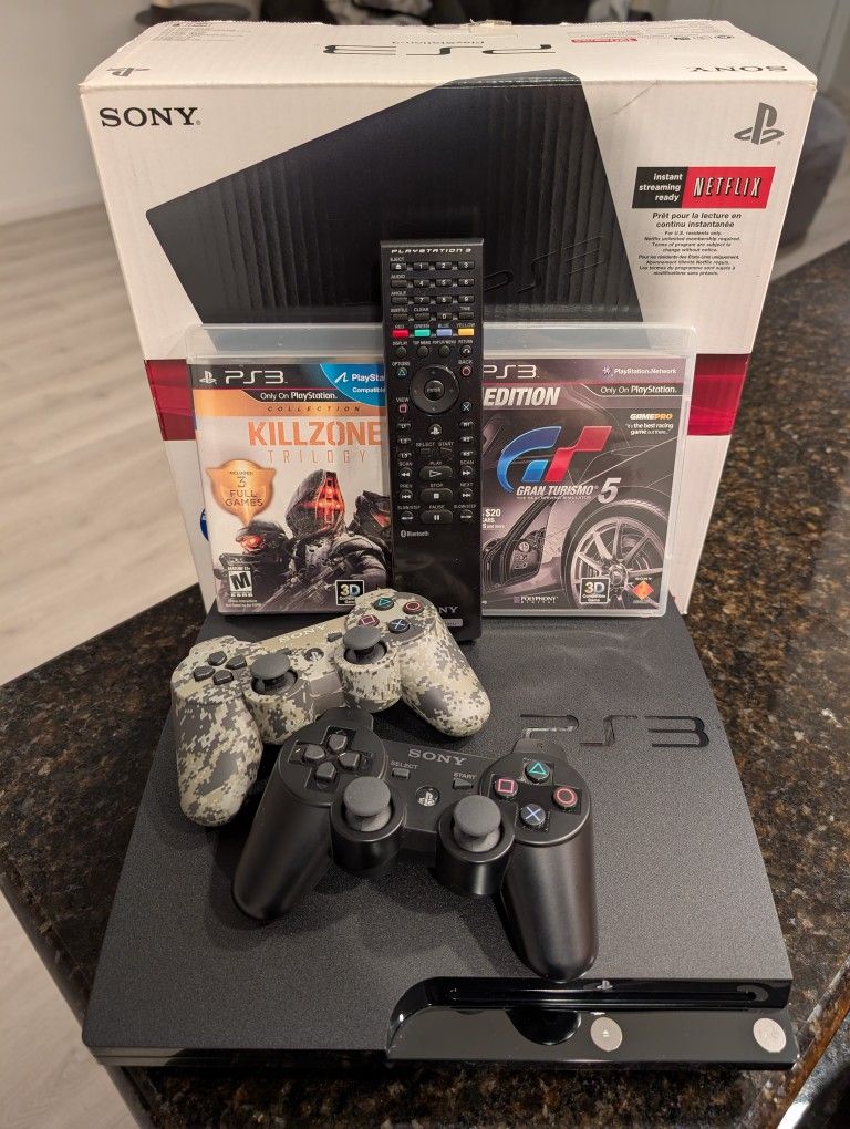 Sony PlayStation 3 Slim - 120GB PS3 Console Bundle
