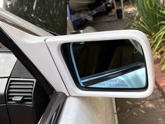 Mercedes Side Mirrors 1(contact info removed) 500SL White R129 Right and Left Sides