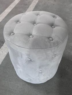 Pottery Barn Velvet Pouf