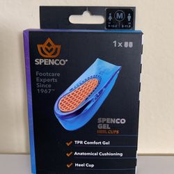 Brand New - Spenco Gel Heel Cup Shoe Inserts in Medium