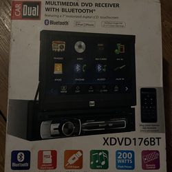 MULTIMEDIA DVD RECEIVER WITH BLUETOOTH® featuring a 7" motorized digital LCD touchscreen