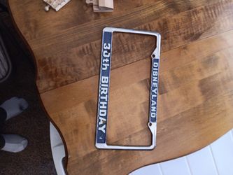Disneyland License Plate 1985 Rare!