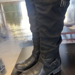 Black Tall Boots 9