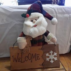 Dan Dee Holiday Country Santa Welcome Sign Christmas 🎄