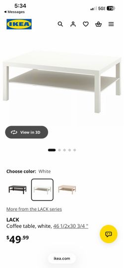 IKEA LACK Coffee Table White