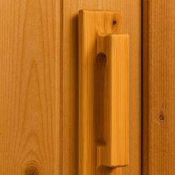 Handcrafted Wooden Sauna Door Handle – Unfinished Natural Wood