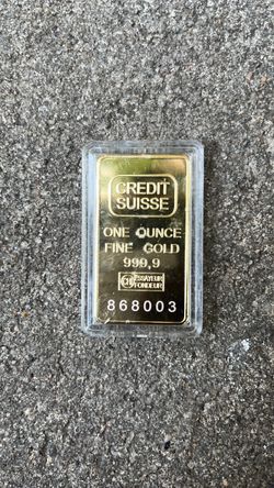 Credit suisse one ounce fine gold 9999