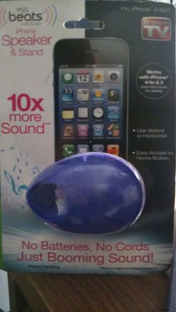 egg beats iPhone speaker