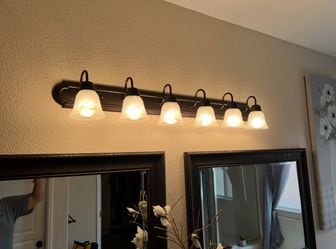 Vanity Alabaster Glass Wall Vanity Lighting