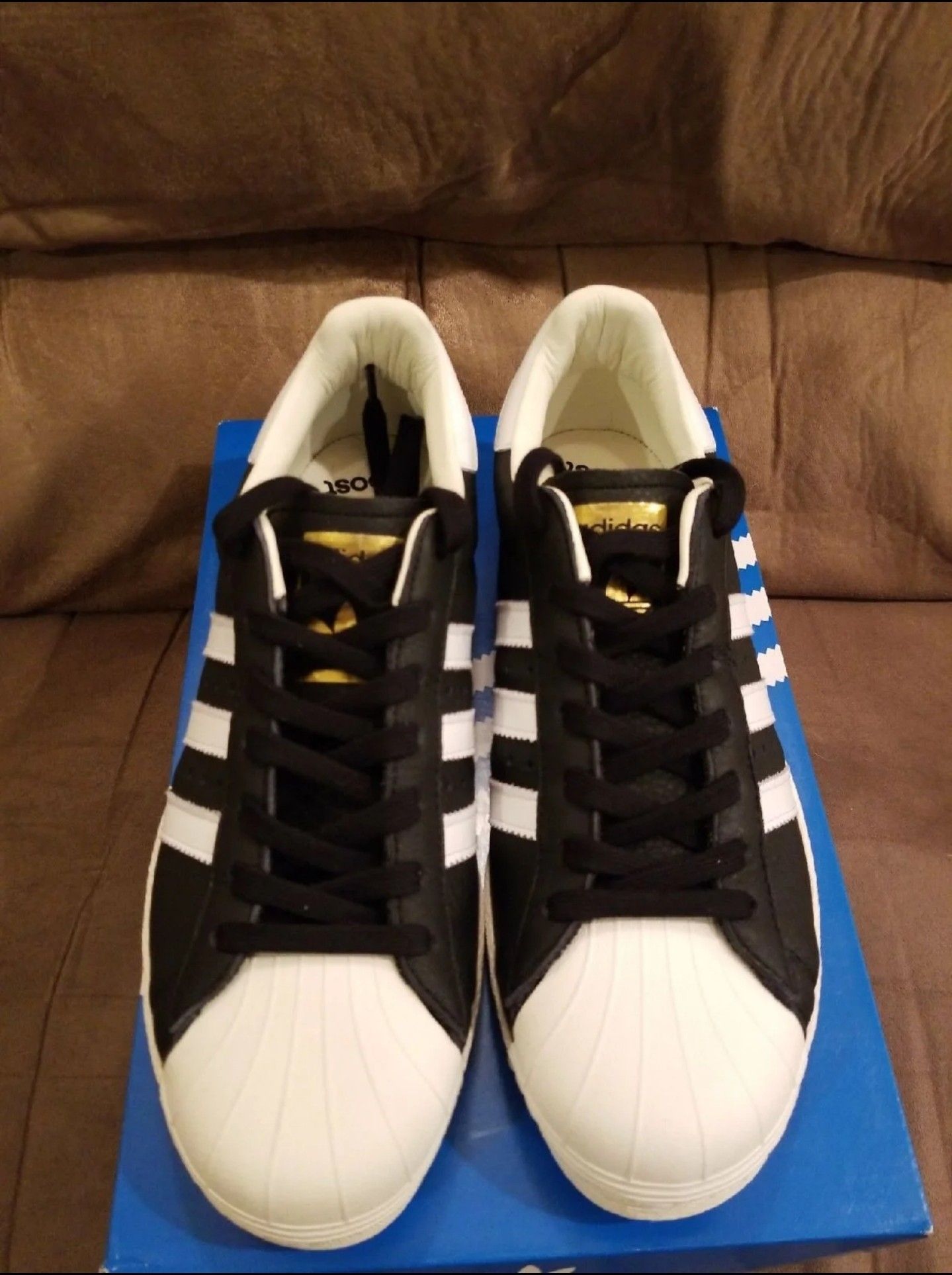 Adidas Originals Superstar w/Boost Black/White/Gold