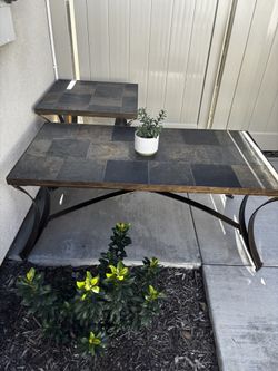 Coffee Table And End Table / Patio Set 